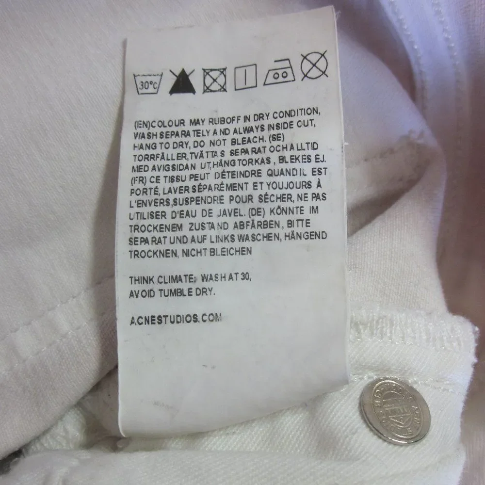 ACNE Studios Pink Skinny Jeans Womens Size 27
